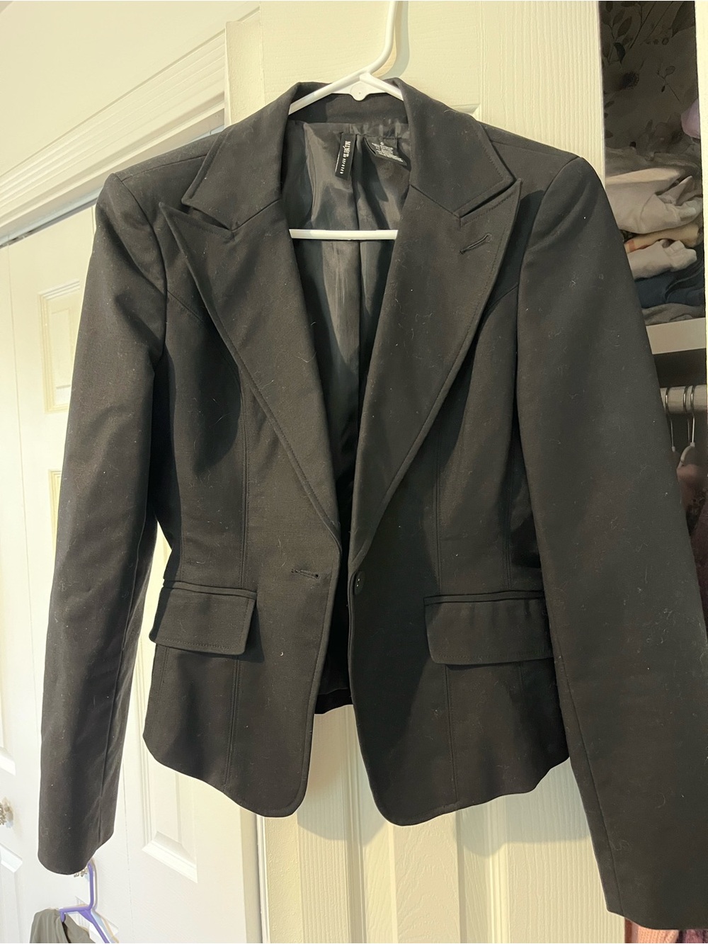 Black Women's Tailored Blazer Jacket - Unbranded